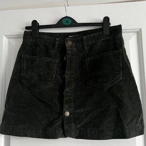 Only Dark Green Corduroy Skirt